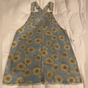 American Eagle Denim Sunflower Dress